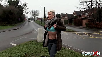 Buxom Granny Bree Unleashing A Golden Stream In The Open