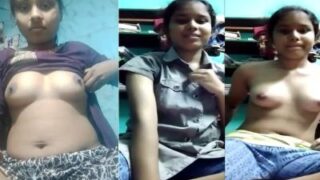 Desi Slut Spreads Her Tits And Gapes Her Holes For Her Indian Boyfriend