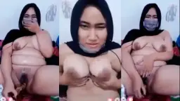 Tante Montok Berhijab Hitam Mengocok Kontol Yang Besar