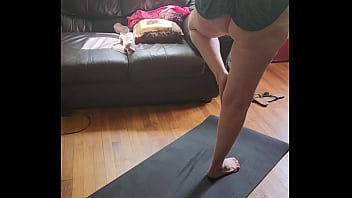 Bend Over For Sunrise Stretches With A Sweaty, Experienced Cougar