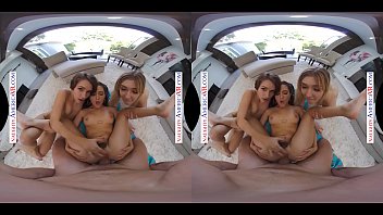Stepdaughter And Her Wild Friend Share A Steamy Summer Threesome With Their Horny Stepdad