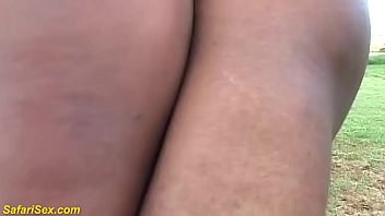 Sweaty Savannah Fuck Fest: A Wild African Outdoor Threesome Orgy
