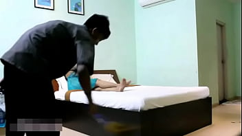 Sultry Indian Housewife In Azure Lingerie Seduces Innocent Room Service Lad
