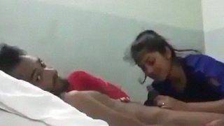 Indian Girlfriend Giving Sloppy Blowjob To A Thick Cock