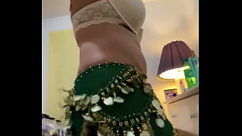 Voluptuous Latina Temptress Sways Her Hips In A Seductive Belly Dance