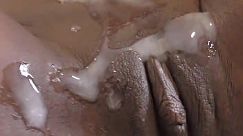 Ebony Coed Soaks Her Panties With Creamy Climax On Her Dripping Slit