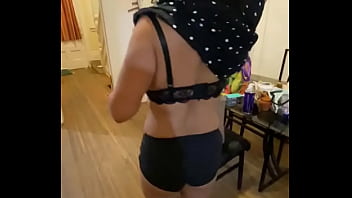 Voluptuous Dominican Cougar Sheds Her Silks In A Sultry Striptease