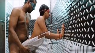 Filthy Desi Couple’s Raunchy Bathroom Fuck Session