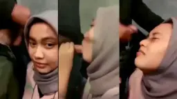 Hijab Sepong Crot Di Wajah