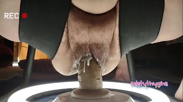 Voluptuous Bbw Creams All Over In Erotic Chair Compilation