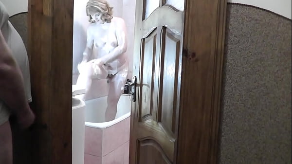 Stepdaughter’s Steamy Shower Seduction Has Stepdad Stroking And Spilling His Seed Beneath The Bathroom Door.
