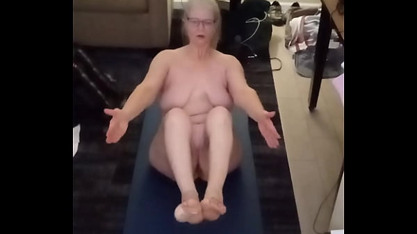 Sweaty Sunrise Stretches With A Voluptuous Cougar