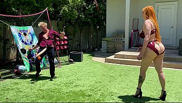 Voluptuous Ginger Milf Engages In Intimate Game Of ‘dick Ball’ With Her Stepson’s Massive Pale Member