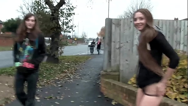 Saucy Young Brunette Slut Leyla Unleashing A Steamy Golden Stream In The Wild