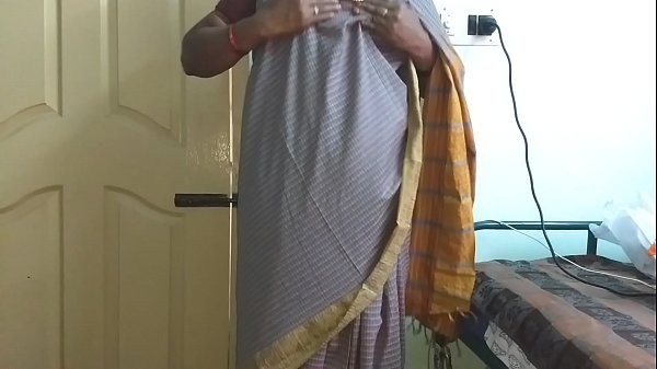 Sultry South Indian Seductress Vanitha Flaunts Her Massive Melons And Smooth Bare Slit In A Sheer Grey Sari, Groping Her Stiff Nipples And Fingering Her Dripping Cunt In A Cheating Wife’s Lustful Solo Show