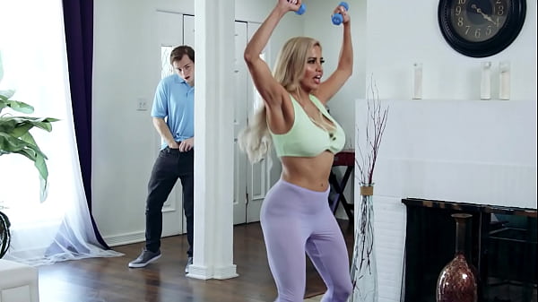 Caught In The Sweat: My Steamy Encounter With My Latin Step-mom’s Workout