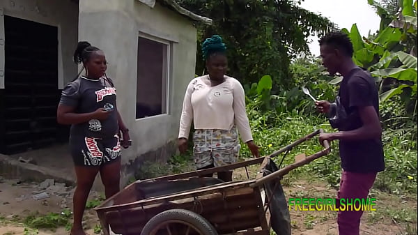 Iron-clad Brute Takes Both Sisters In The Dirt Of Their Own Yard.