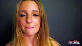 Voluptuous Golden-haired Stella Savors Every Inch Before Gulping Down A Thick, Salty Load