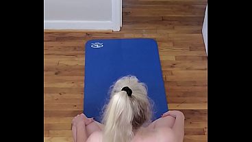 Wank To A Sexy Milf Stripping For Nude Yoga!