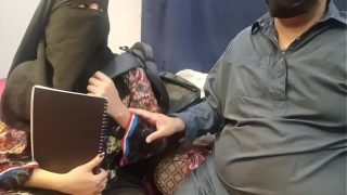 Desi Student In Hijab Gets Ravaged By Her Private Tutor