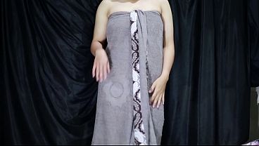 Bening’s Satin Dress Try-on: A Solo Pleasure Session