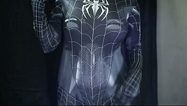 Indo Spiderman Cosplay Gets Wild: Her Pussy Absolutely Soaked