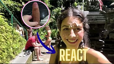 Public Waterfall Exhibition: Risqué Encounter In Crowded Restroom