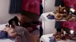 Nikmatin Bareng Dua Jilbab Seksi, Threesome Panas Bikin Nagih