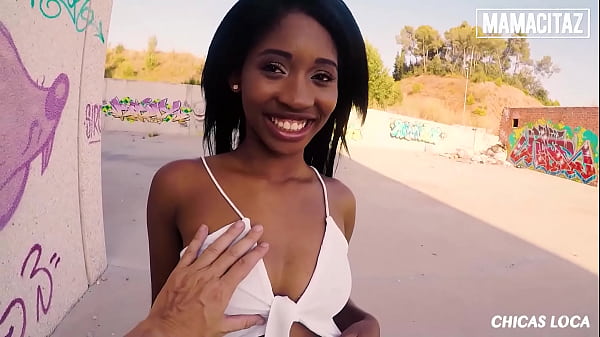 Slim Colombian Ebony Goddess Takes It Rough Under The Open Sky