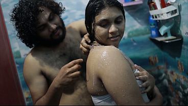 Indian Step Sister Gets Hot And Steamy In The Bath, Passion Rising