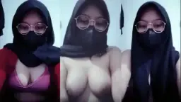 Hijab Terbuka, Suara Manja Menggoda, Live Brutal Penuh Sensasi