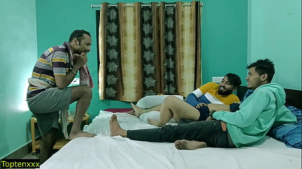 Three Hot Studs Fucking Their Cheating Girlfriend Together! Hindi Foursome Sex