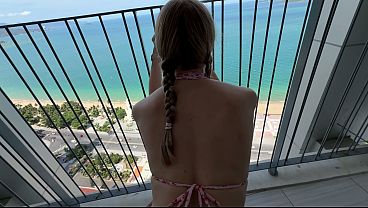 Fuck Me Hard On The Balcony While My Slutty Step-sister Ignores The Dirty House—she Just Wants To Get Railed Where The Neighbors Can Watch Us Getting Caught.