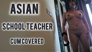 Hot School Teacher In Glasses Takes A Wild Interracial Ride