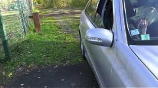 Busty French Milf Deepthroats My Hard Cock In The Backseat Of A Car