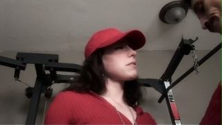 College Teen Gets Railed Hard By The Gym Teacher After Class
