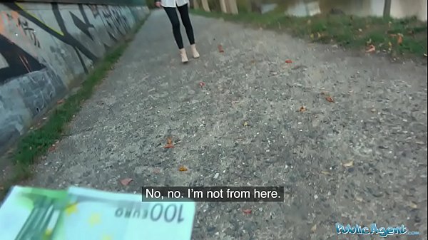 Public Agent Fucks Sexy Models Doggystyle Against A Wall Under The Night Sky