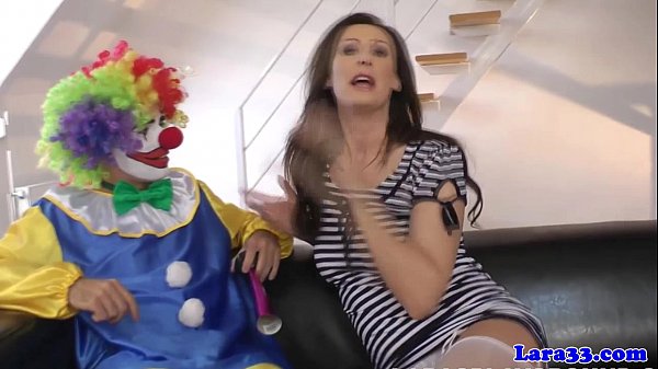 British Stockings Milf Riding A Clown’s Cock